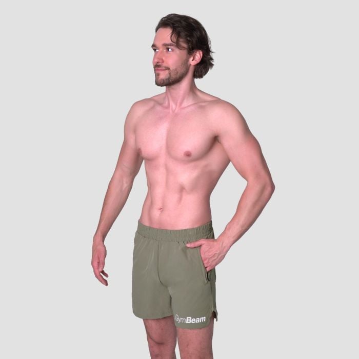 Pantaloncini Light Essence Green - GymBeam XXL