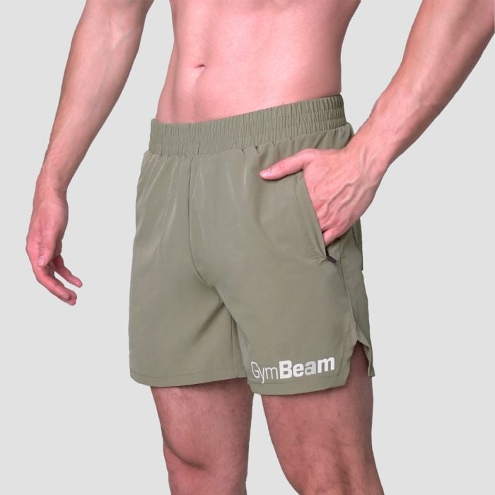 Pantaloncini Light Essence Green - GymBeam XXL