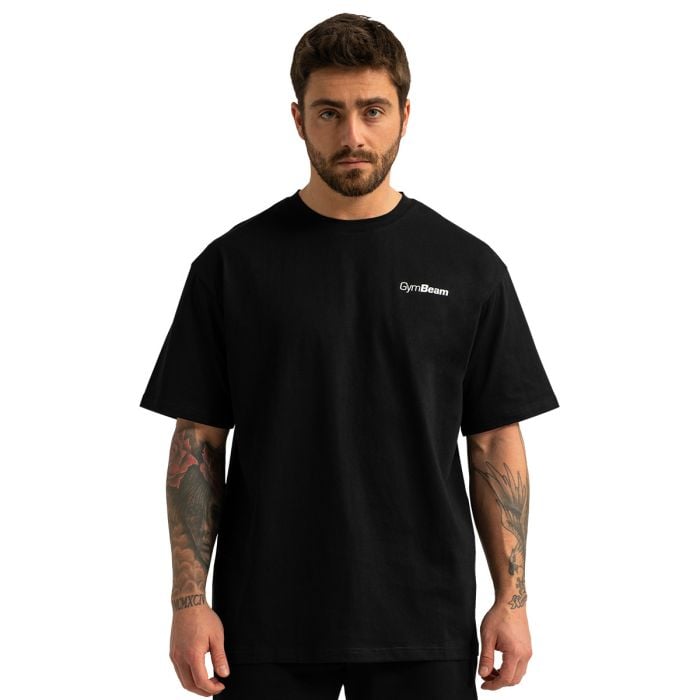 T-Shirt Oversize Limitless Black - GymBeam L