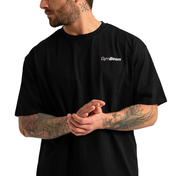 T-Shirt Oversize Limitless Black - GymBeam L