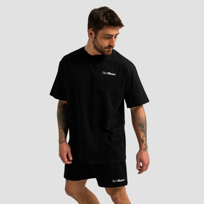 T-Shirt Oversize Limitless Black - GymBeam L