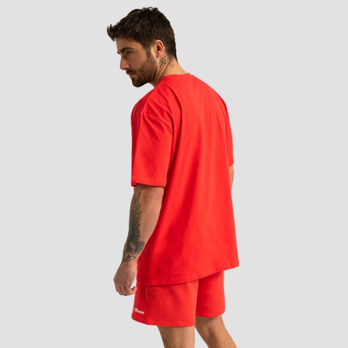 T-Shirt Oversize Hot Red - GymBeam M