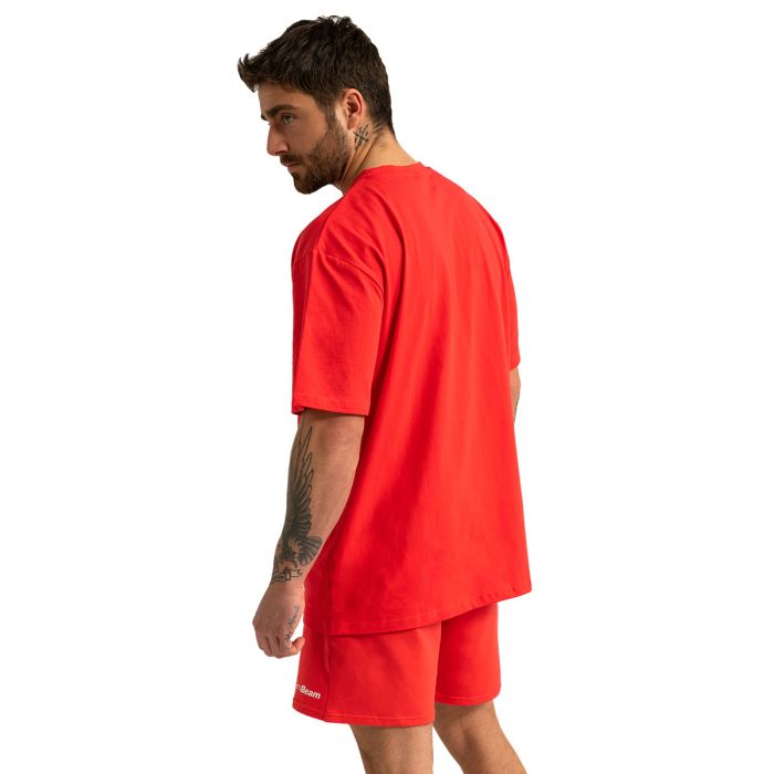 T-Shirt Oversize Hot Red - GymBeam M