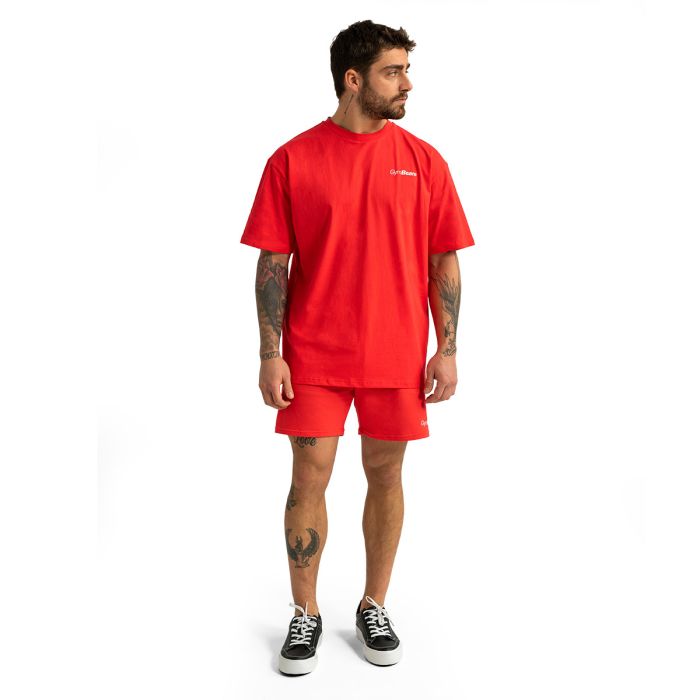 T-Shirt Oversize Hot Red - GymBeam M