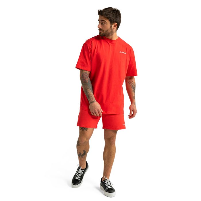 T-Shirt Oversize Hot Red - GymBeam M