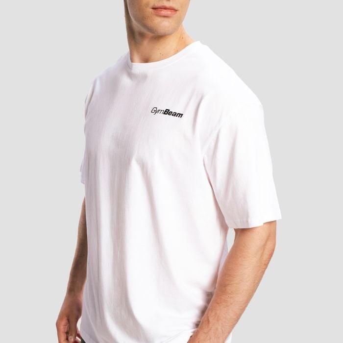 T-Shirt Oversize Limitless White - GymBeam L