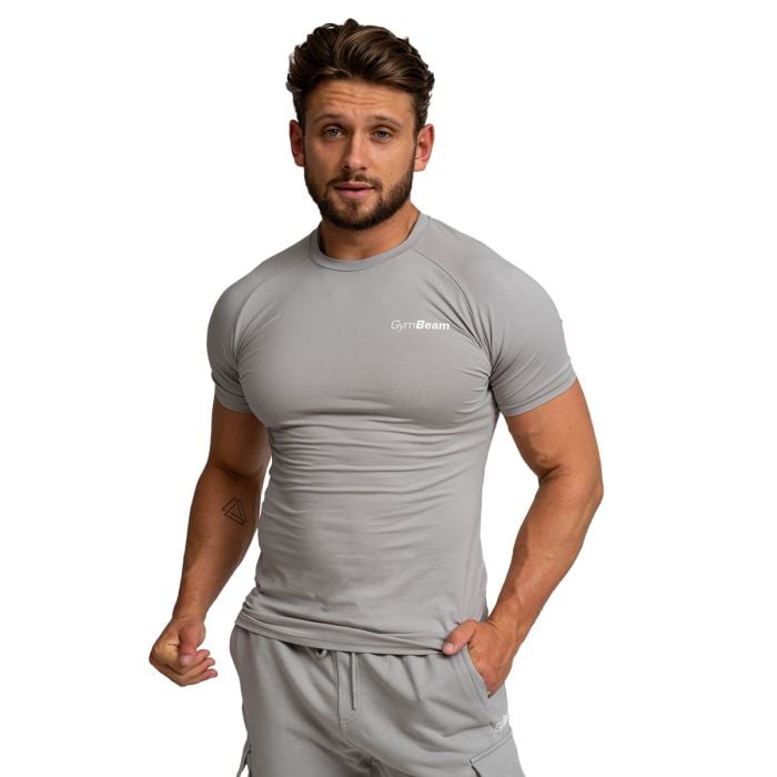 Maglietta TRN Fitted da uomo Grey - GymBeam S