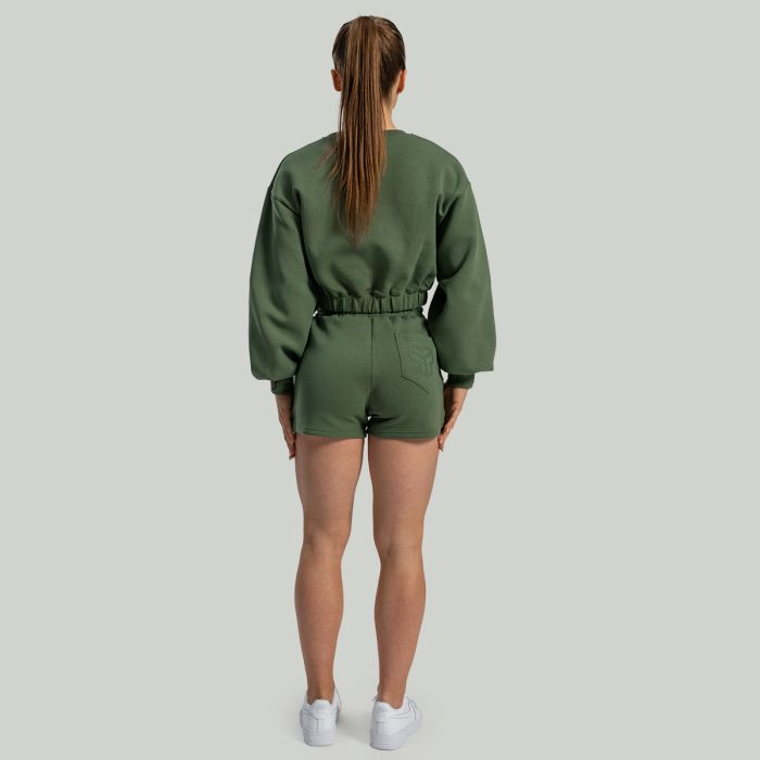 Felpa Cropped Lunar da Donna Cedar Green - STRIX L