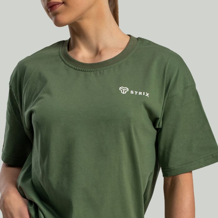 T-Shirt da Donna Lunar Oversize Cedar Green - STRIX S
