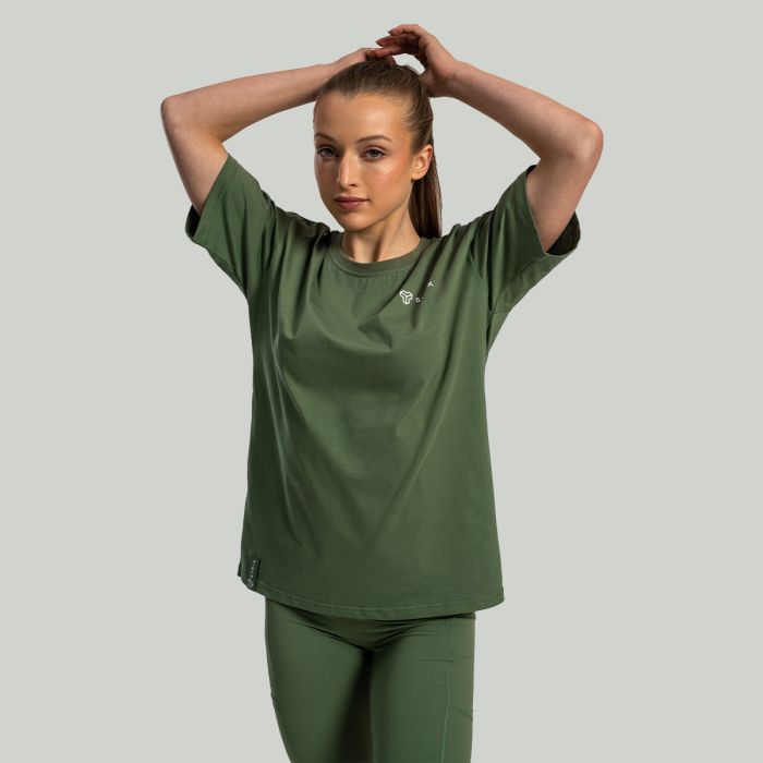 T-Shirt da Donna Lunar Oversize Cedar Green - STRIX S