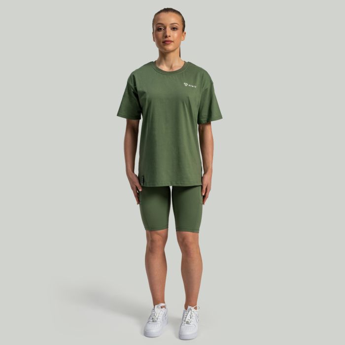 T-Shirt da Donna Lunar Oversize Cedar Green - STRIX S