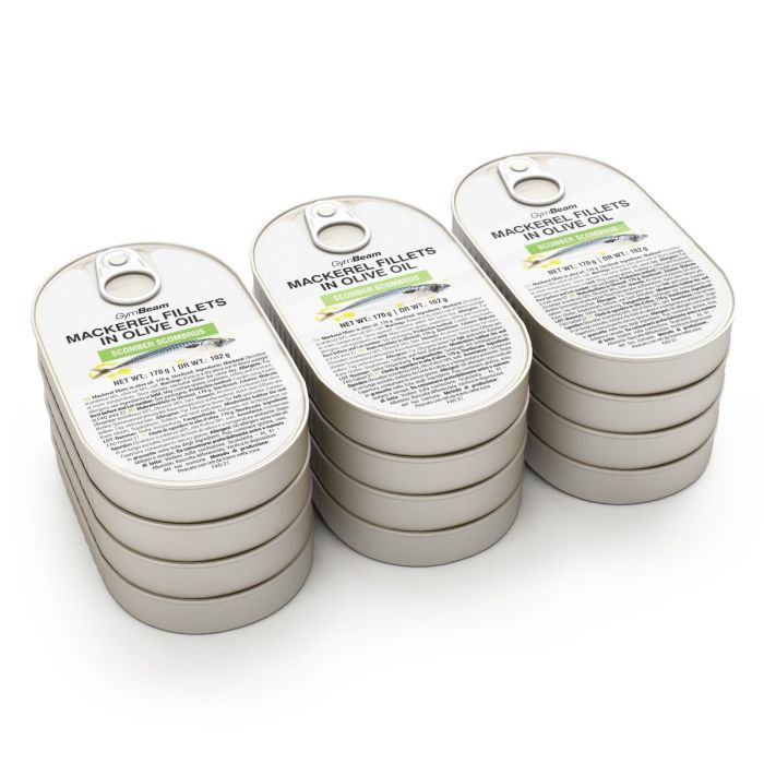 Filetti di Sgombro in Olio d‘Oliva - GymBeam 170 g