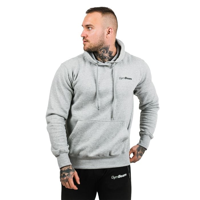 Felpa Athlete da Uomo Grey Black - GymBeam XL