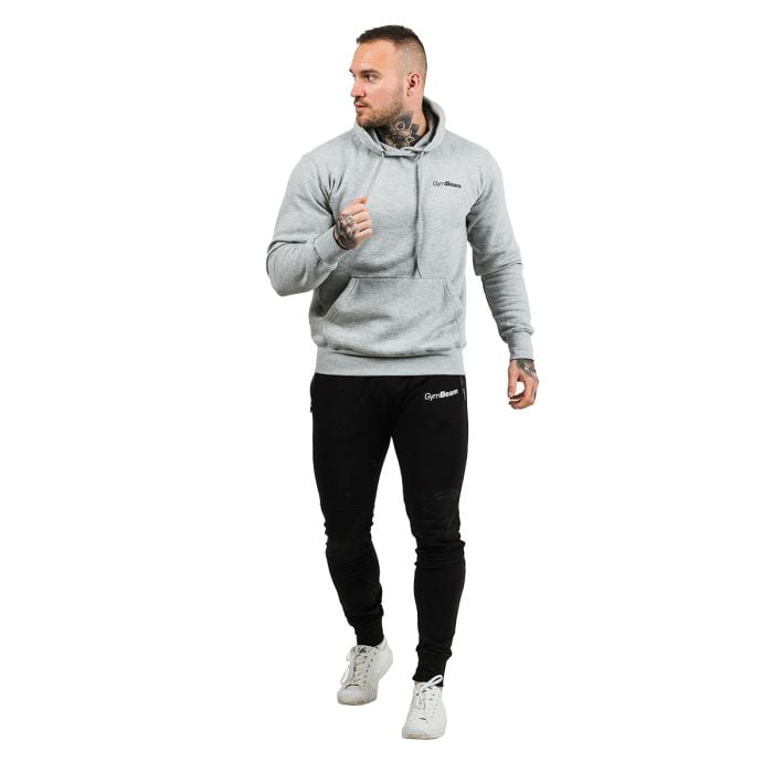 Felpa Athlete da Uomo Grey Black - GymBeam XL