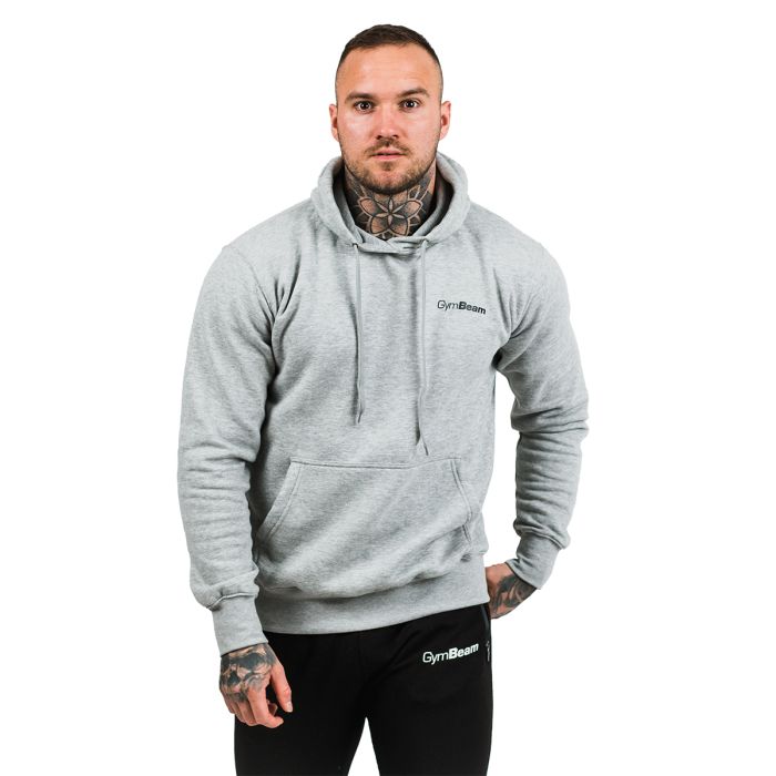 Felpa Athlete da Uomo Grey Black - GymBeam XL
