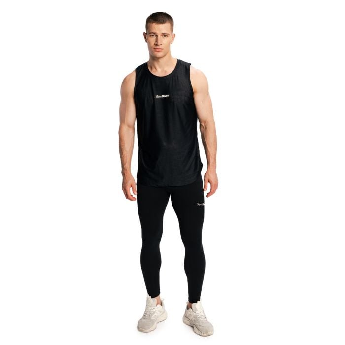 Leggings da Uomo Combat Black - GymBeam XXL