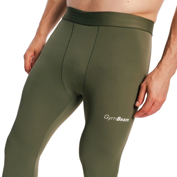 Leggings da Uomo Combat Olive Grey - GymBeam XL