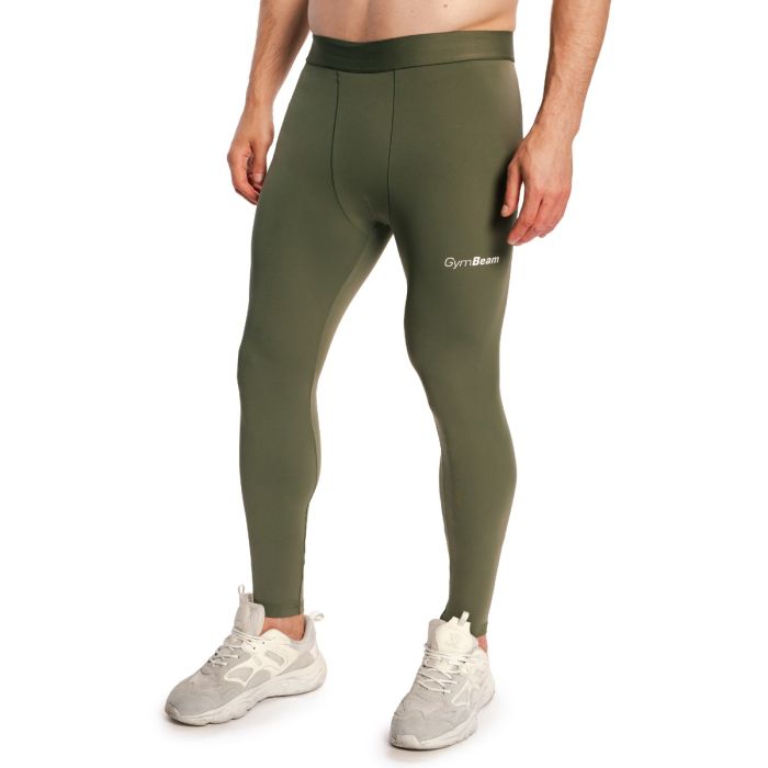 Leggings da Uomo Combat Olive Grey - GymBeam XL