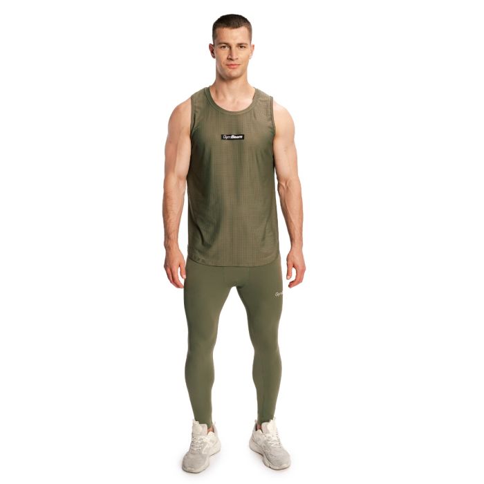 Leggings da Uomo Combat Olive Grey - GymBeam XL