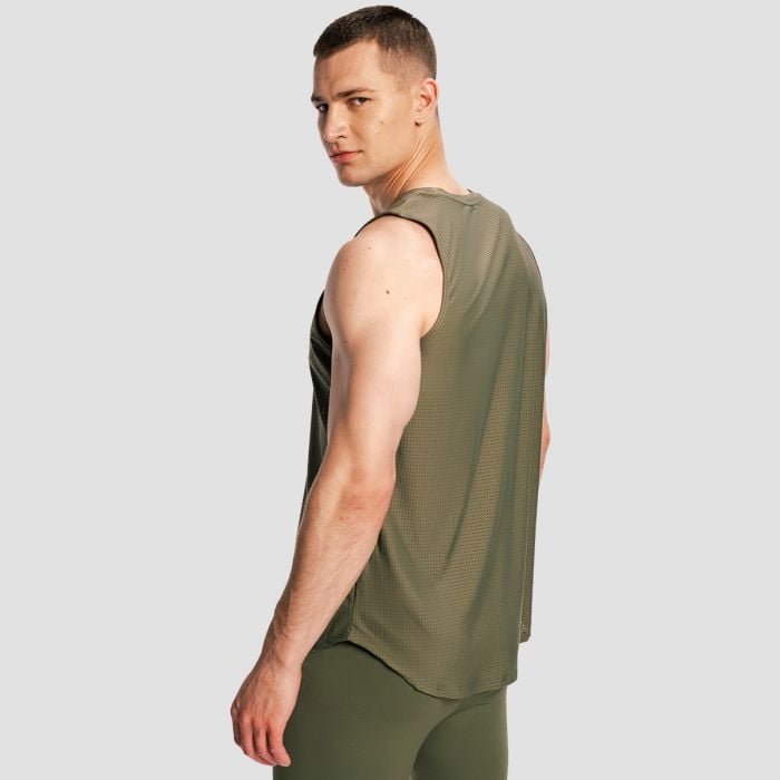 Canotta da Uomo Combat Olive Grey - GymBeam XXL