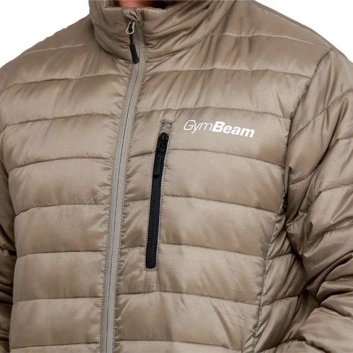 Piumino Puffer da Uomo Vetiver/Black - GymBeam XXL