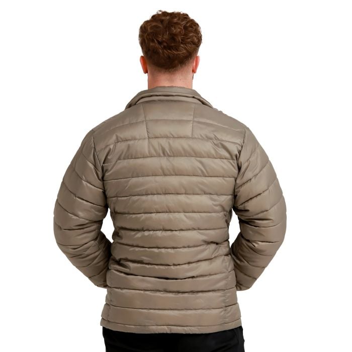 Piumino Puffer da Uomo Vetiver/Black - GymBeam XXL