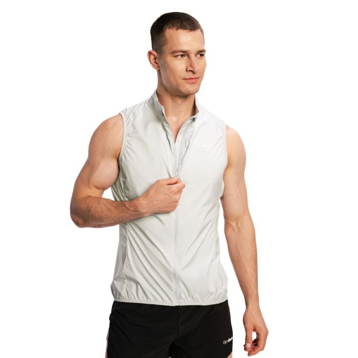 Gilet da Uomo Pulse X Running Grey - GymBeam XL