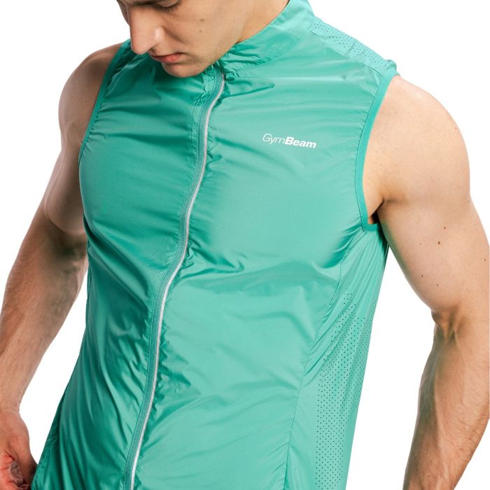 Gilet da Uomo Pulse X Running Green - GymBeam XL