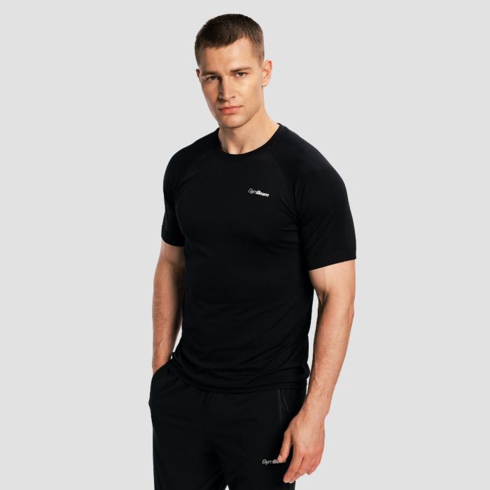 Maglietta da Uomo Pulse X Running Black - GymBeam XXL