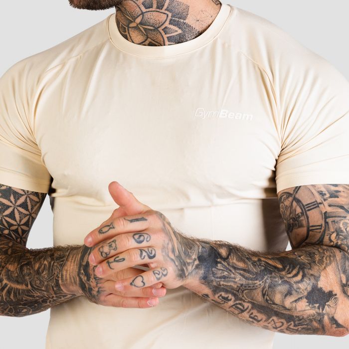 T-Shirt TRN Fitted Sand - GymBeam XXXL