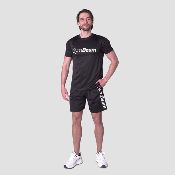 T-Shirt in Mesh Essence Black - GymBeam L