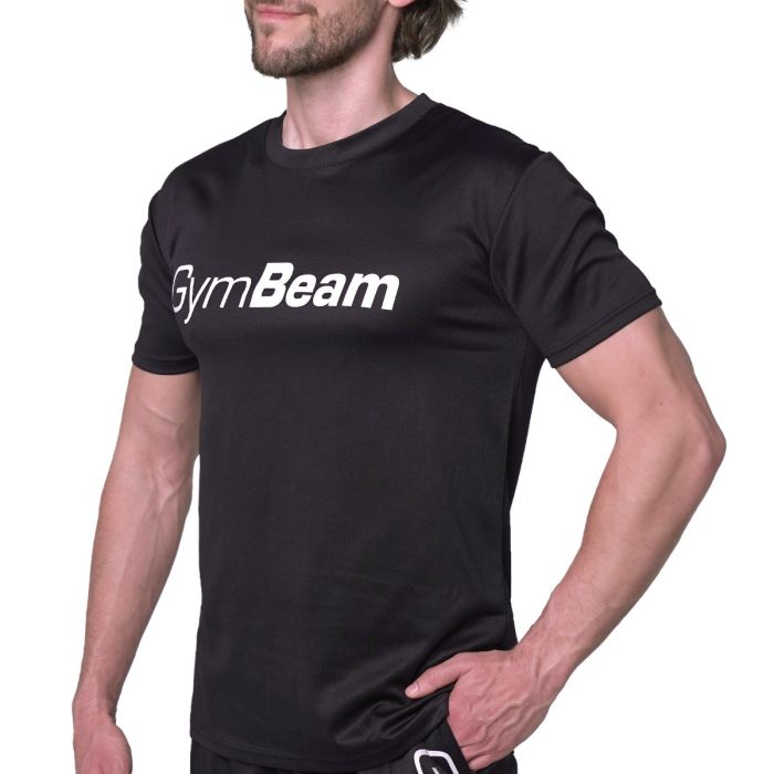 T-Shirt in Mesh Essence Black - GymBeam L