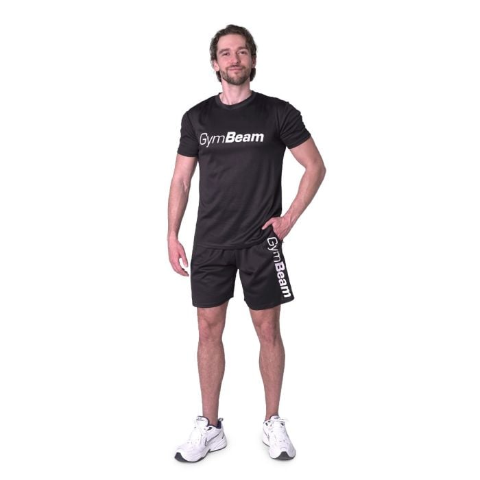 T-Shirt in Mesh Essence Black - GymBeam L