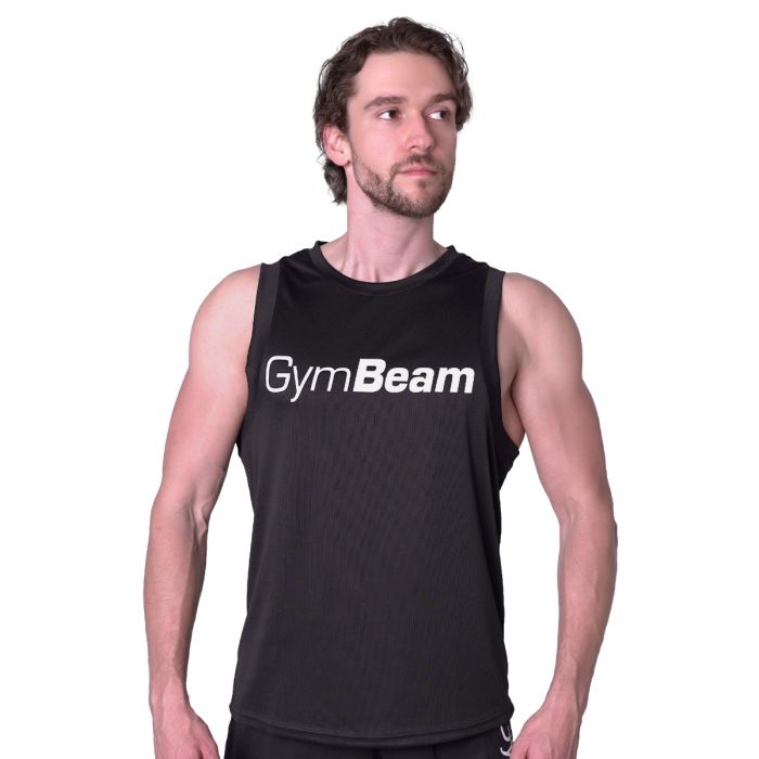 Canotta in Mesh Essence Black - GymBeam M