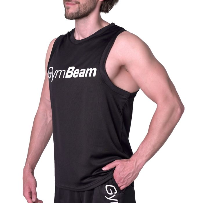 Canotta in Mesh Essence Black - GymBeam M