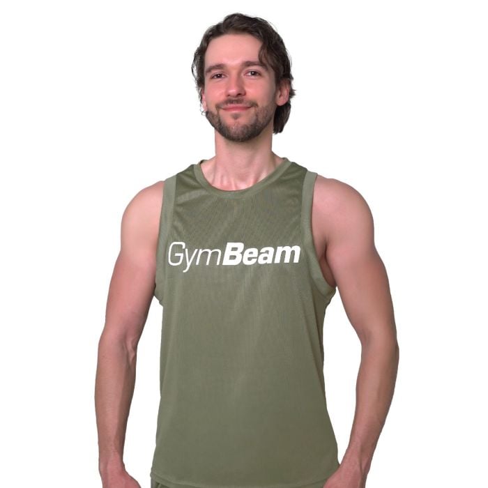 Canotta in Mesh Essence Green - GymBeam L