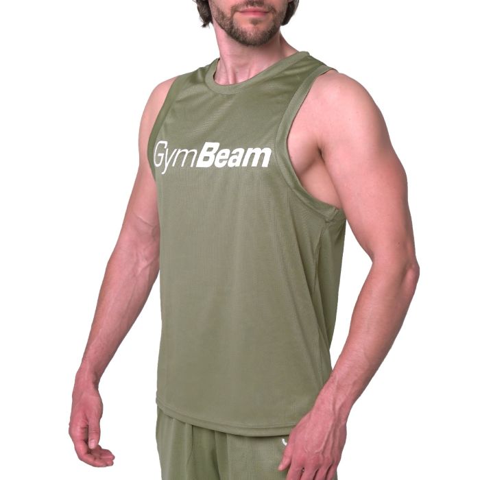 Canotta in Mesh Essence Green - GymBeam L
