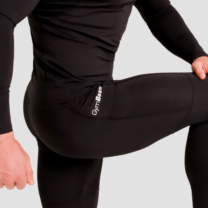 Leggings a Compressione Alta Black - GymBeam L