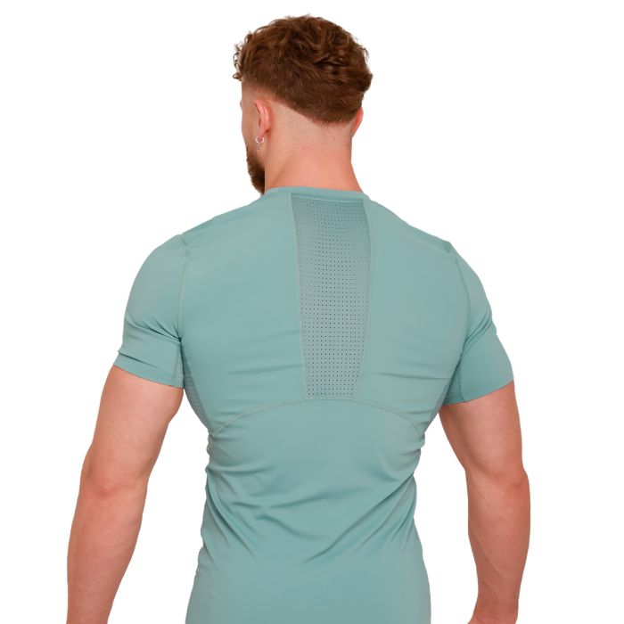 T-Shirt a Maniche Corte High Compression Blue - GymBeam M