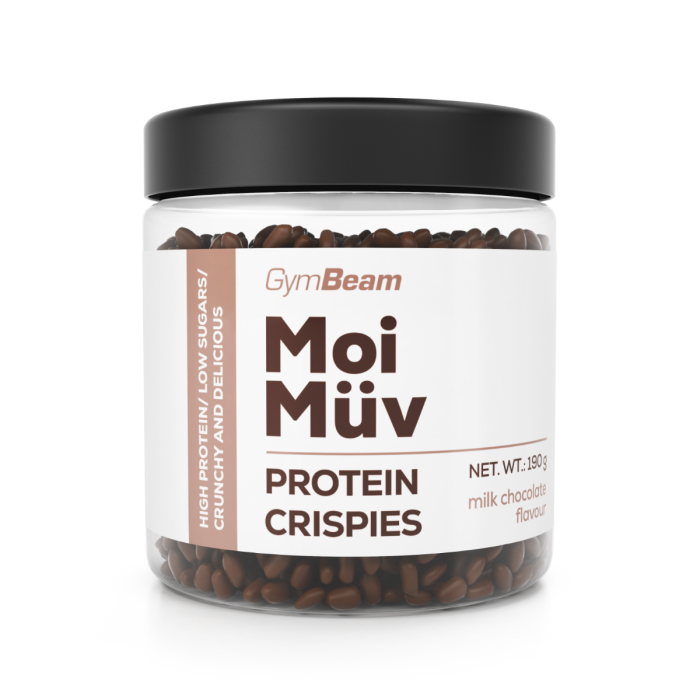 MoiMüv Protein Crispies - GymBeam 190 g - Cioccolato al Latte