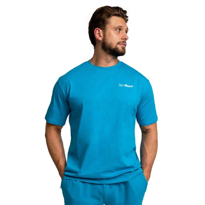 T-Shirt Oversize Limitless Aquamarine - GymBeam XXL