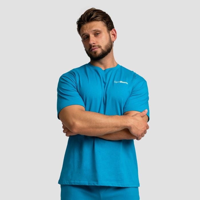 T-Shirt Oversize Limitless Aquamarine - GymBeam XXL
