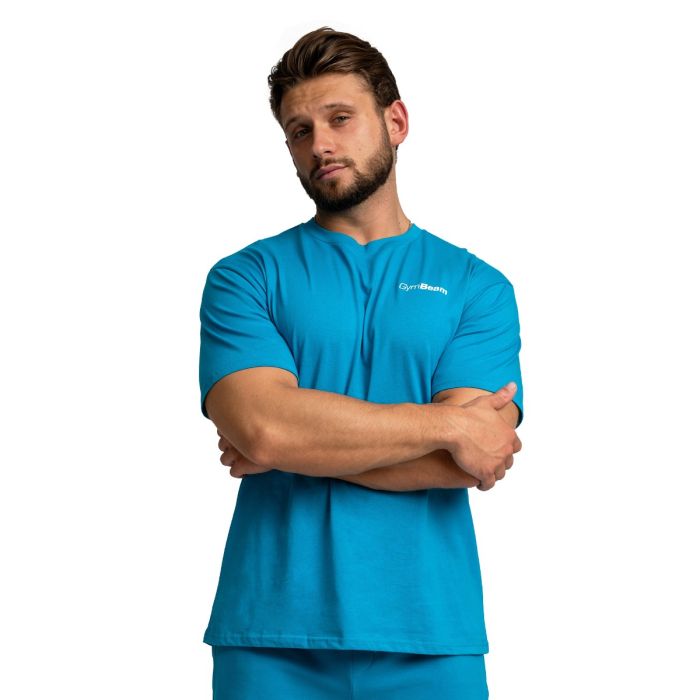 T-Shirt Oversize Limitless Aquamarine - GymBeam XXL