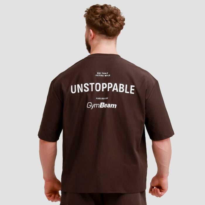 Maglietta Oversize Unstoppable Brown - GymBeam L