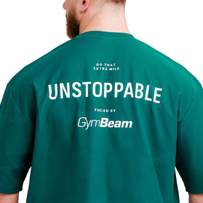 Maglietta Oversize Unstoppable Green - GymBeam M