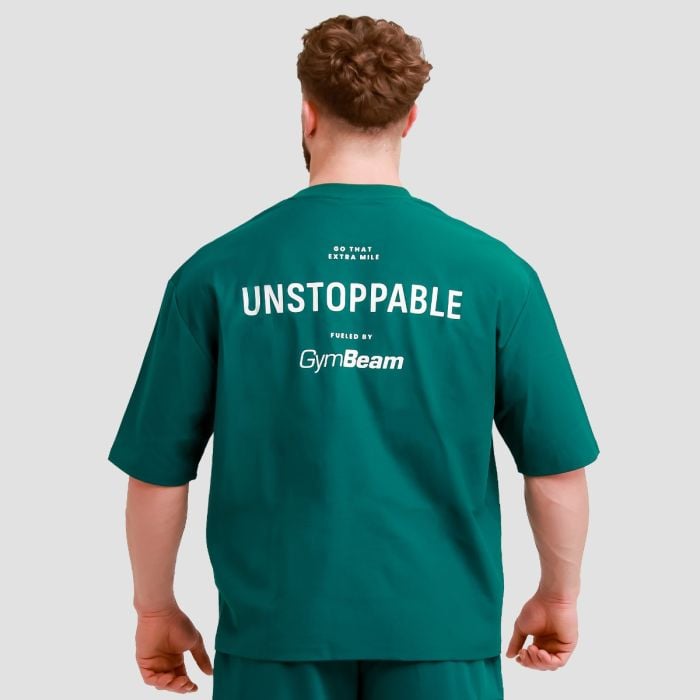 Maglietta Oversize Unstoppable Green - GymBeam M
