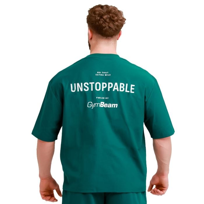 Maglietta Oversize Unstoppable Green - GymBeam M