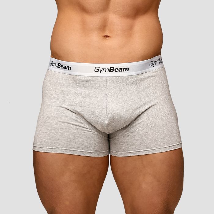 Boxer da Uomo Essentials 3Pack Grey - GymBeam L