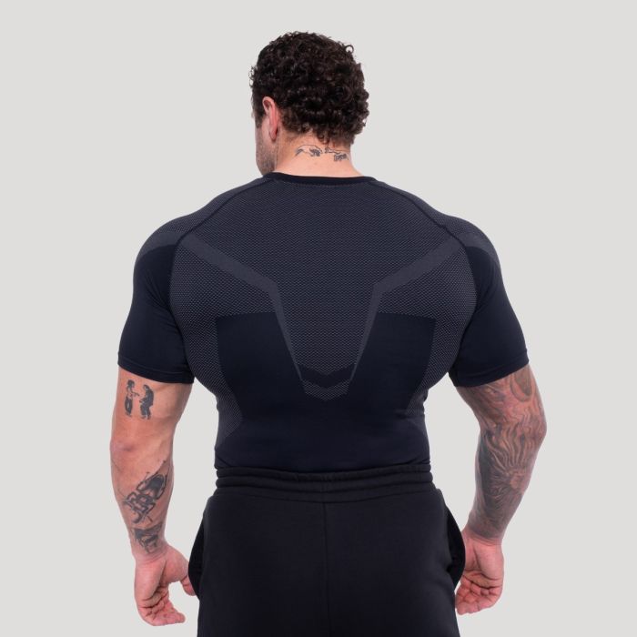 Maglietta Seamless OG1 Black/Grey - GymBeam XXL