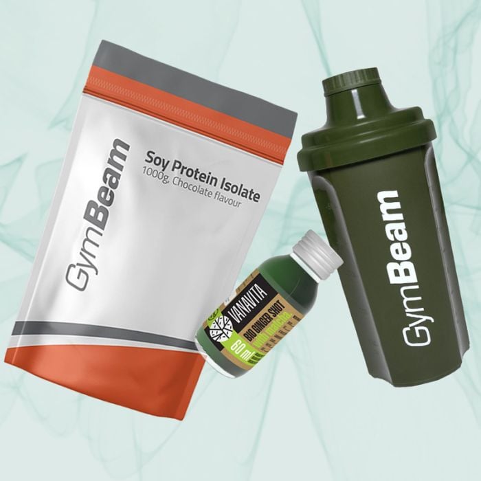 Proteine Isolate della Soia - GymBeam 1000 g - Caramello Salato